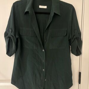 Equipment Forest Green Blouse